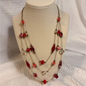 Red Whimsical Necklace